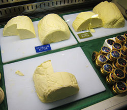 Mantequilla en un mercado de Borough.